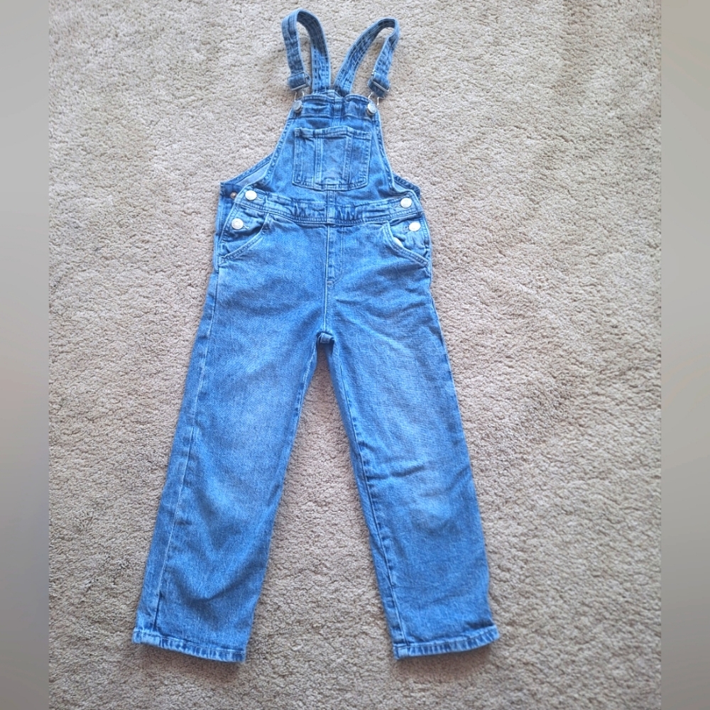 Denim Overall  Girl's 5 Pocket Size 6